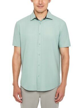 Kenneth Cole Men's Short Sleeve Woven Shirt